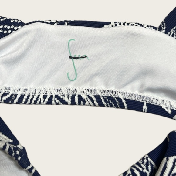Seea x Free People XS Georgia Gaia Bikini Top in Navy Floral Print Swimsuit - Picture 8 of 11